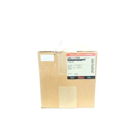 WEBER 2In X1In White Printer Label Roll L112624